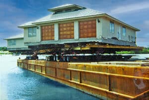 Moving a house on water